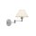 Wandleuchte SELUSSA Wei&szlig; Chrom Bett Flur Lampe