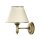 Wandlampe in Messing antik Schirm Wohnzimmer E27