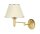 Wandlampe PENELO verstellbar in Messing Wei&szlig; Bett