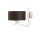 Wandleuchte DAGNO Braun Wei&szlig; Lampe Bett Flur 1xE27