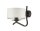 Wandleuchte Stoff Schirm Graphit Wei&szlig; DAGNO Lampe