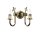 Wandlampe BELRAD Messing 2x E14 Wandleuchte Flur
