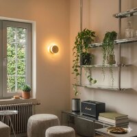 LED Wandleuchte Beige Transparent Stahl 3000K B:28 cm