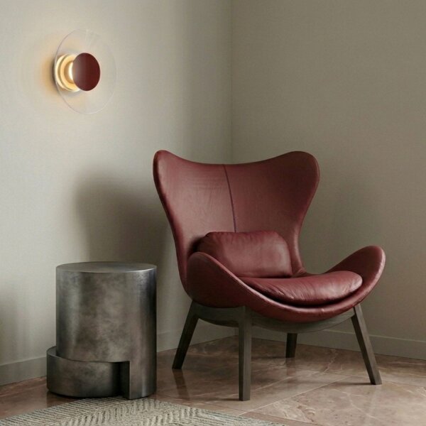 LED Wandleuchte Beige Transparent Stahl 4000K B:28 cm