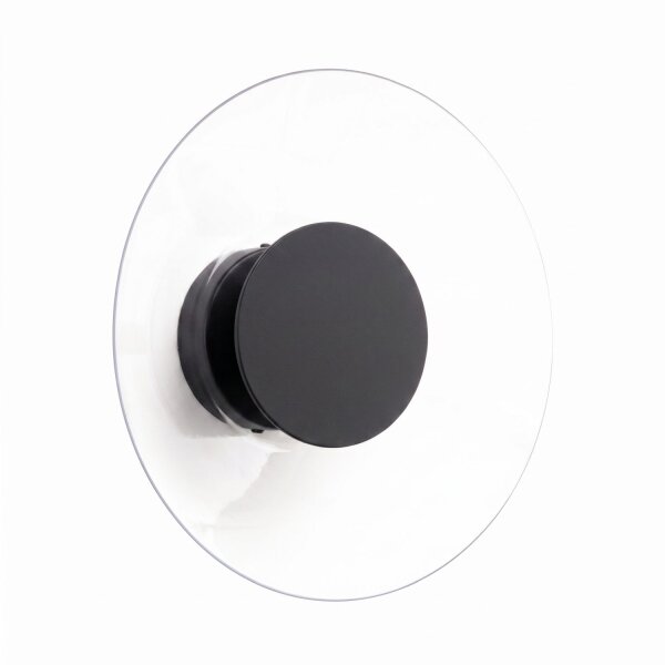 LED Wandleuchte Schwarz Transparent Stahl 3000K B:28 cm