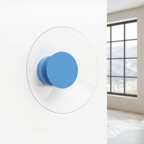 LED Wandleuchte Hellblau Transparent 4000K B:28 cm