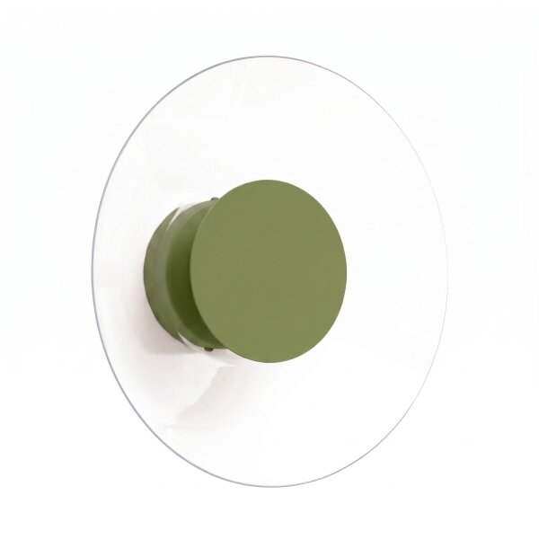 LED Wandleuchte Olivgrün Transparent 4000K rund B:28 cm