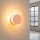 LED Wandleuchte Pfirsich Stahl Plexiglas 3000K B:28 cm