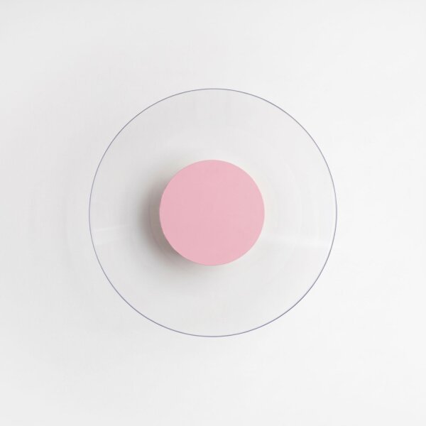 LED Wandleuchte Pink Transparent Stahl 4000K B:28 cm