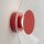 LED Wandleuchte Rot Stahl Plexiglas 4000K rund B:28 cm