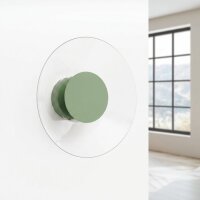 LED Wandleuchte Salbei Transparent Stahl 4000K B:28 cm