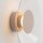 LED Wandleuchte Taupe Transparent Stahl 3000K B:28 cm