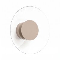 LED Wandleuchte Taupe Plexiglas Stahl 4000K B:28 cm