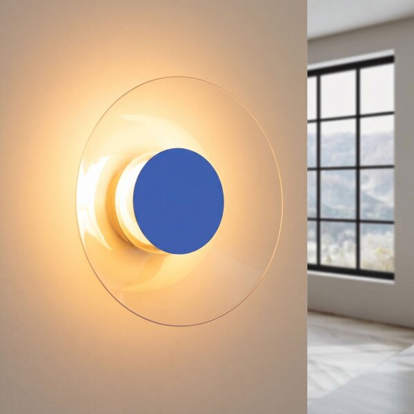 LED Wandleuchte Ultramarin Stahl 3000K B:28 cm rund