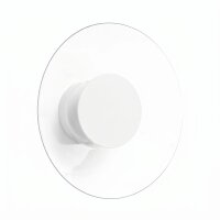 LED Wandleuchte Weiß Plexiglas Stahl 4000K rund...