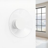 LED Wandleuchte Weiß Plexiglas Stahl 4000K rund...