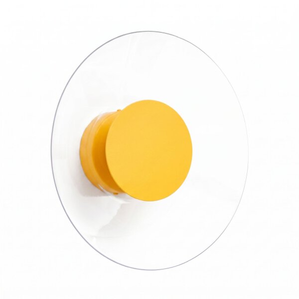 LED Wandleuchte Gelb Plexiglas Stahl 3000K rund B:28 cm