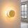 LED Wandleuchte Gelb Plexiglas Stahl 3000K rund B:28 cm
