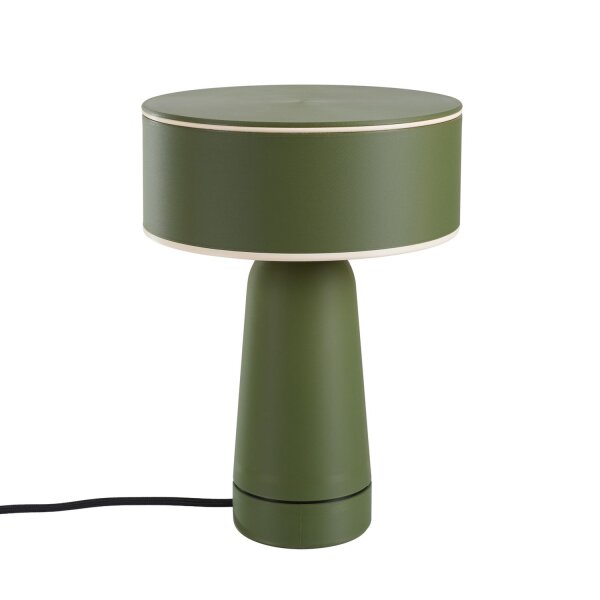 Tischlampe schwenkbar Olivgrün G9 H:28 cm Ø20 cm Modern