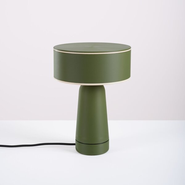 Tischlampe schwenkbar Olivgrün G9 H:28 cm Ø20 cm Modern