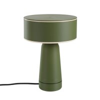 Tischlampe schwenkbar Olivgr&uuml;n G9 H:28 cm &Oslash;20 cm Modern