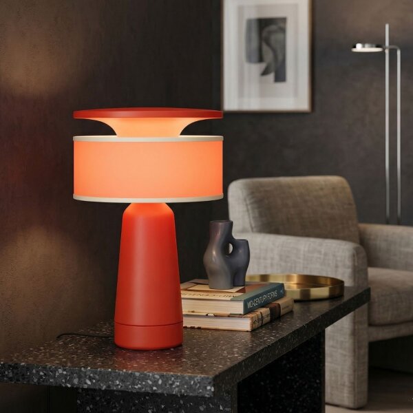 Tischlampe verstellbar Rot G9 H:28 cm Modern dekorativ