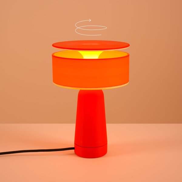 Tischlampe verstellbar Rot G9 H:28 cm Modern dekorativ