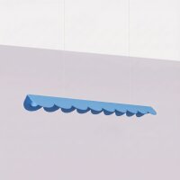 LED Pendelleuchte Azurblau Aluminium 3000K L:98,5 cm