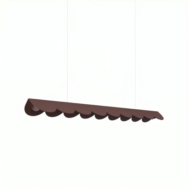 LED Pendelleuchte Braun Alu 3000K warmweiß L:98,5 cm