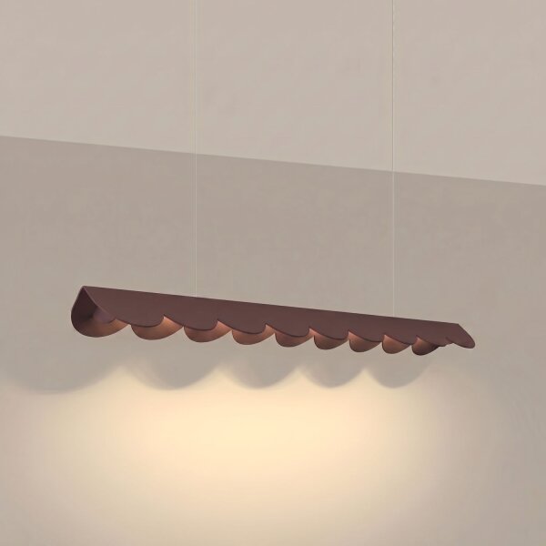 LED Pendelleuchte Braun Alu 3000K warmweiß L:98,5 cm