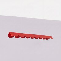 LED Pendelleuchte Alu Rot 3000K warmweiß L:98,5 cm