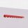 LED Pendelleuchte Alu Rot 3000K warmweiß L:98,5 cm