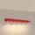 LED Pendelleuchte Alu Rot 3000K warmweiß L:98,5 cm