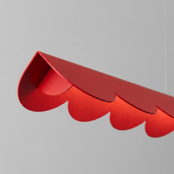 LED Pendelleuchte Rot Alu 4000K neutralweiß L:98,5 cm