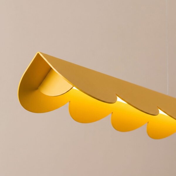 LED Pendelleuchte Gelb Alu 3000K warmweiß L:98,5 cm
