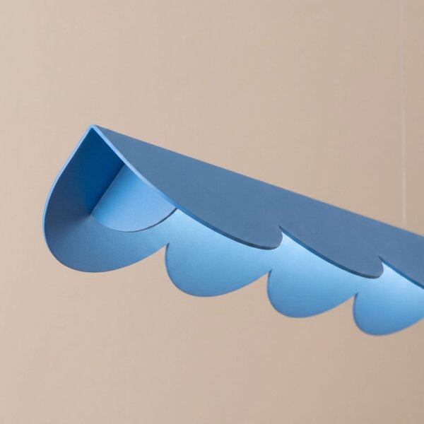 LED Pendelleuchte Azurblau 3000K warmweiß 16W L:131 cm