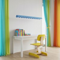 LED Pendelleuchte Azurblau 3000K warmweiß 16W L:131 cm