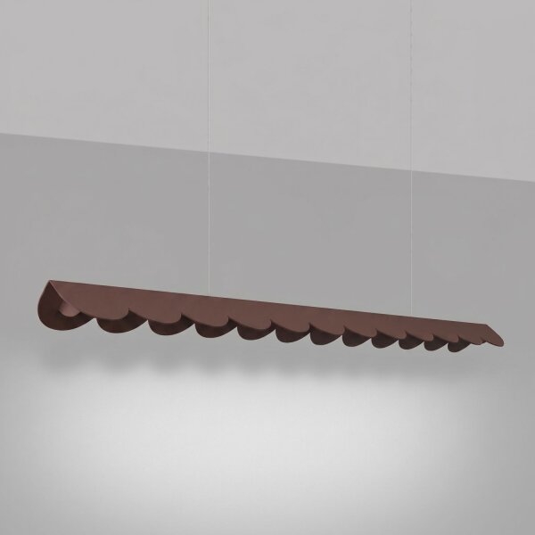 LED Pendelleuchte Braun 4000K neutralweiß 16W L:131 cm