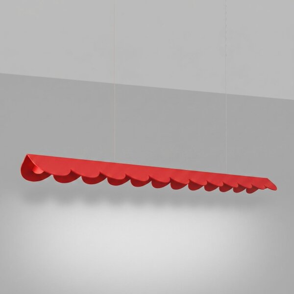 LED Pendelleuchte Rot 4000K neutralweiß 16W L:131 cm