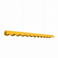LED Pendelleuchte Gelb Alu 3000K warmweiß 16W L:131 cm