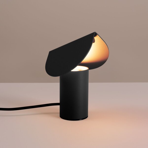 LED Tischleuchte Alu schwenkbar Schwarz 3000K H:15 cm