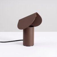 LED Tischleuchte schwenkbar Braun 3000K H:15 cm klein