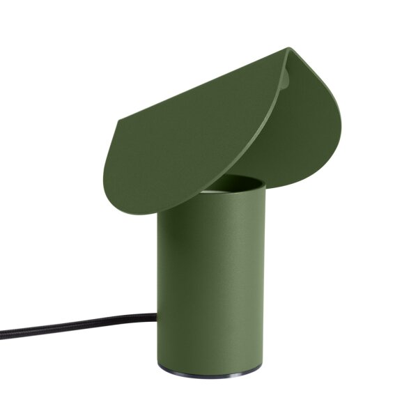 LED Tischleuchte schwenkbar Olivgrün Alu 3000K H:15 cm