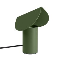LED Tischleuchte schwenkbar Olivgr&uuml;n Alu 3000K H:15 cm