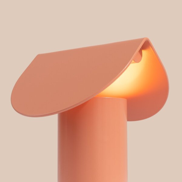LED Tischleuchte flexibel Alu Pfirsich 3000K H:15 cm