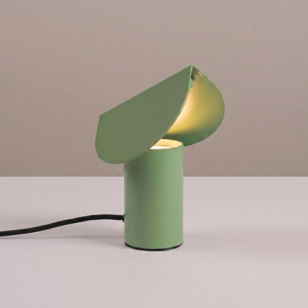 LED Tischleuchte schwenkbar Salbei Alu 3000K H:15 cm