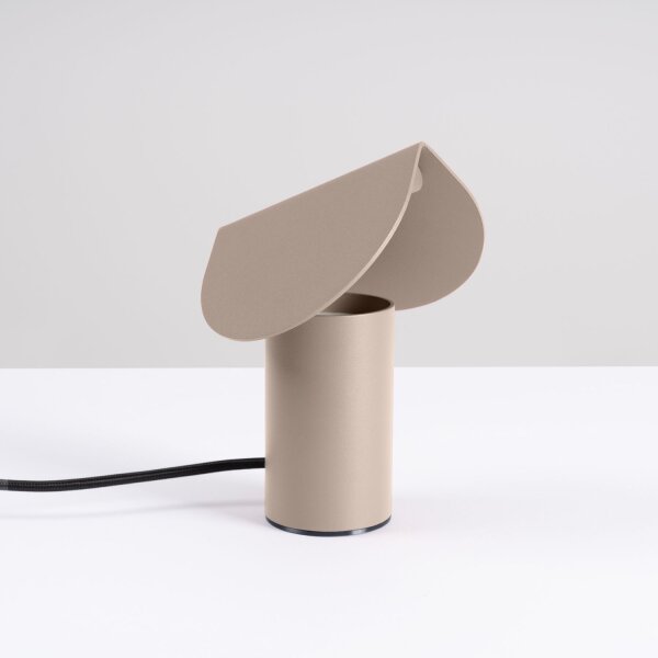 LED Tischleuchte schwenkbar Taupe 3000K H:15 cm klein