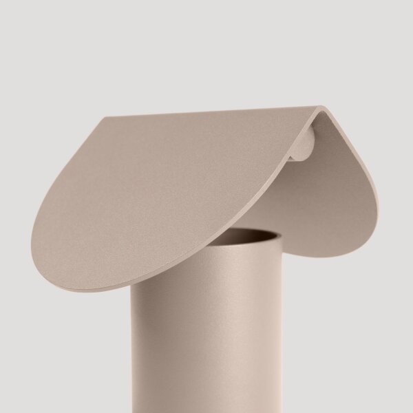 LED Tischleuchte schwenkbar Taupe 3000K H:15 cm klein