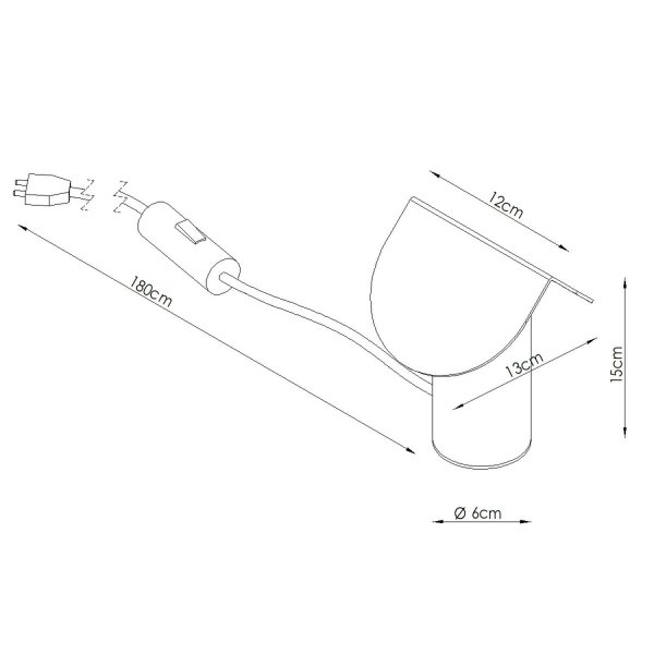 LED Tischleuchte schwenkbar Taupe 3000K H:15 cm klein