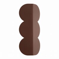 Wandleuchte Braun Alu G9 2-flammig H:33,6 cm dekorativ